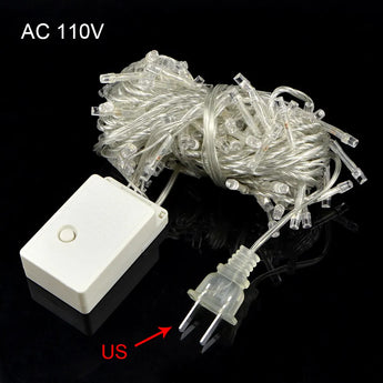 10M 220V 110V LED String Lights Garland Light Waterproof Fairy Lights For Christmas Wedding Party Decoration US /EU Plug