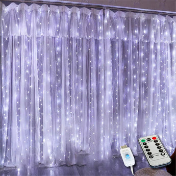 3M USB RGB Garland Curtain Festoon LED Lights Fairy Light Ramadan Christmas Tree Decoration 2023 Bedroom Room Decor Aesthetic