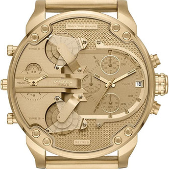 Diesel Mr Daddy 2.0 Quartz Stainless Steel Chronograph Watch, Color: Gold-Tone (Model: DZ7399)