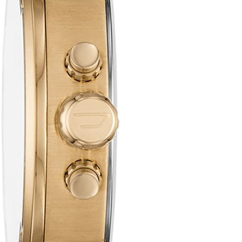 Diesel Mr Daddy 2.0 Quartz Stainless Steel Chronograph Watch, Color: Gold-Tone (Model: DZ7399)