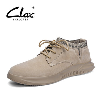 CLAX para hombre zapatos de cuero de Primavera de 2019 de verano Hombre Zapatos casuales de hombre de moda Zapatillas de deporte de ocio caminar calzado