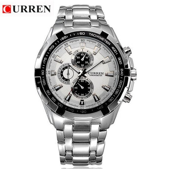CURREN 8023 relojes para hombre, relojes de pulsera militares de lujo de marca, relojes deportivos de acero inoxidable para hombre, reloj de pulsera militar de relogia