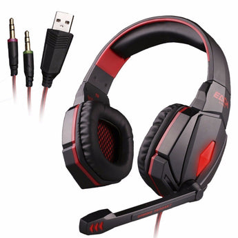 Bass Gamer Stereo Mikrofoon Gaming Headset LED ligte vir rekenaar skootrekenaar KOTION EACH G4000 