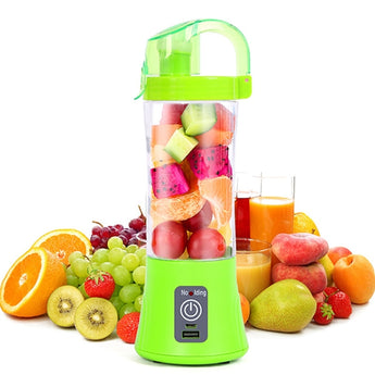 380ML Draagbare Blender Versapperbeker Elektriese outomatiese Groente Vrugte Sitrus Lemoensap Maker Beker Menger Bottel USB Herlaaibaar 