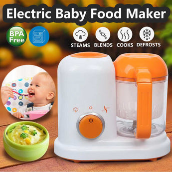 Electric Baby Food Maker AC 200-250V Toddler Blenders Steamer Processor BPA Free All In One Food-Graded PP EU Steam Food Safe