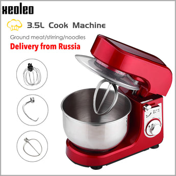 XEOLEO Electric Stand mixer Planetary food mixer Househood blender Household Red Dough kneading machine Cream Egg Whisk Blender