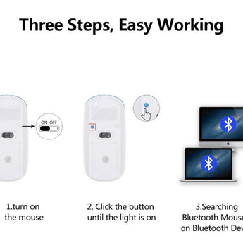 Rechargeable Mice Silent Notebook Mouse Bluetooth 4.0 Laptop Mouse for Macbook Xiaomi Microsoft Surface Pro 3 Pro 4