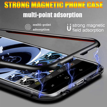 Metal Magnetic Case For Samsung Galaxy S8 S9 S10 Plus S10E S7 Edge Note 8 9 M20 M10 A30 A50 A7 A8 A9 J4 J6 Plus 2018