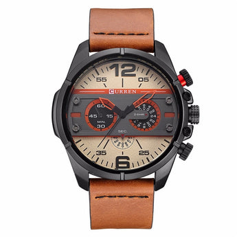 CURREN Watch Men's Leather Relogio Quartz Wrist Watches