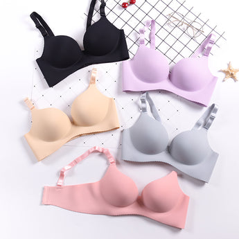 Sexy Deep U Cup Bras Vir Vroue Push Up Lingerie Naatlose Bra Wire Gratis Bralette Ruglose Duik Intieme Vroulike Onderklere 