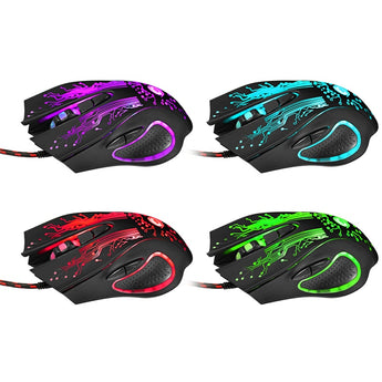 Warm 6D USB Wired Gaming Muis 3200DPI 6 Knoppies LED Optiese Professionele Pro Muis Gamer Rekenaar Muise vir PC Skootrekenaar Speletjies Muise 