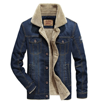 Winter fashion denim jacket for men casual fashion for Slim Fit denim jackets BOLUBAO