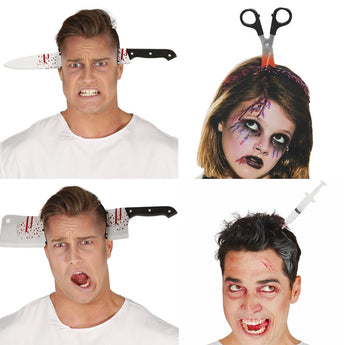 Halloween Versiering Toebehore Gruwel Mes Hoofband Fake Blood Perform Toebehore Halloween Partytjie Benodigdhede 2019 