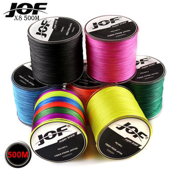 NEW Fishing Line 8 Strands PE Braided 500 Meters Multifilament Fishing Line Rope peche carpe Wire 20 30 40 50 60 80 100lb