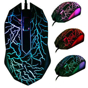 Warm nuwe promosie klein spesiale vormige 3 knoppies USB bedraad Luminous gamer rekenaar speletjie muis IN VOORRAAD 