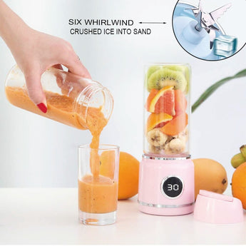 Portable Juicer Personal Blender Mixer Shaker Fruit Vegetable Juice Machine 500ml USB Rechargeable Batteries Detachable Cup