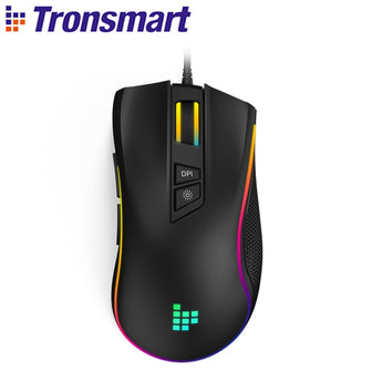 Tronsmart TG007 Wired Gaming Muis Gamer Rekenaar Muis met 16,8 miljoen RGB, 9 programmeerbare knoppies, 7200 DPI &amp; Sniper Button