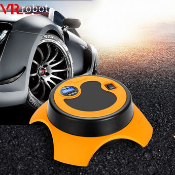 VR robot Digital Tire Inflator DC 12 Volt Car Portable Air Compressor Pump Automatic Car Air Inflatable For Motorcycles Bicycles