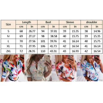 Summer Women 3/4 Sleeve Floral Loose Blouses Tops Woman Female Shirt OL Ladies Casual Button Blouse Streetwear 2019 New Arrival