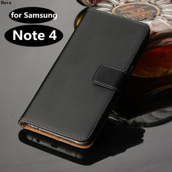 for Case Samsung Note 4 pu Leather Wallet Case Flip Case for Samsung Galaxy Note 4 N9100 Cash Slots Protective Shell GG