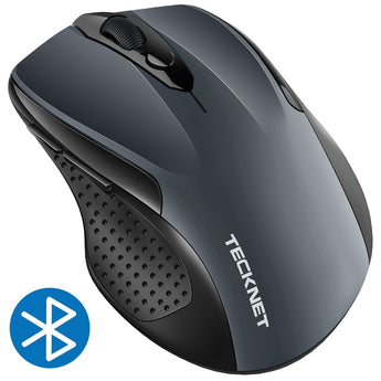 TeckNet Bluetooth Mouse 2600DPI Adjustable Portable Wireless Mouse 24 Months Battery Life Cordless Mice for PC/Tablet/Laptop