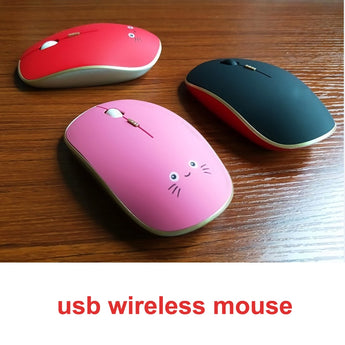 Rechageable Wireless Mouse 2.4Ghz Ergonomic Mouse USB PC Computer Mice Mute Wireless Mice for Laptop Macbook Dell Asus Lenovo HP