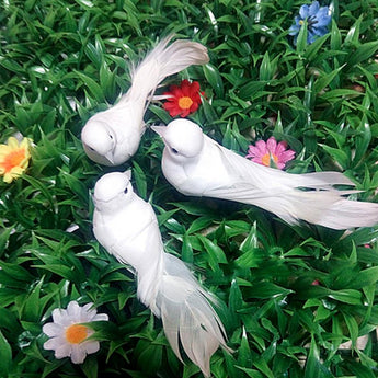 NEW Mini Simulation Pigeon Home Garden Statue DIY Decorative Artificial Carfts Pigeons Removable Ornaments Birds sculpture