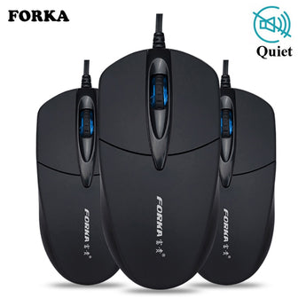 Forka Silent/Sound Click Mini Wired Computer Mouse Portable Mute Desk Optical Mouse Mice for PC Computer Laptop Desktop