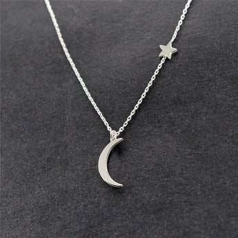 Ahmed Simple Star &amp; Moon Hanger Halssnoer Vir Vroue Nuwe Bijoux Maxi Statement Halssnoere Collier Fashion Jewelry 