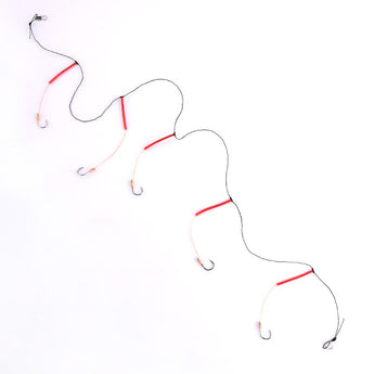 Fulljion Fishhooks Stainless Steel Rigs Swivel Fishing Tackle Lures Pesca Baits Single Combination String Hook With 5 Small Hook