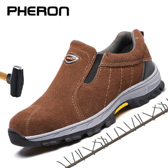 Men Safety Shoes Indestructible Puncture Proof Steel Toe Work Safety Boot