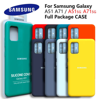 Samsung A51 5G Original Back Case Liquid Silicone Case Silky For Samsung Galaxy A71 5G Protective Case For Galaxy A51 A71 case