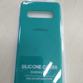 SAMSUNG oorspronklike silikoon omhulsel telefoonbedekking vir Galaxy S10 S10X S10Plus SM-G9750 S10 X S10E SM-G970F G970U G970N skokbestande dekking