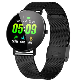 ABHU-New Smart Watch F25 Smart Bracelet Full Screen Contact GPS Tracker Heart Rate Blood Pressure Step Smart Bracelet Sports Wat