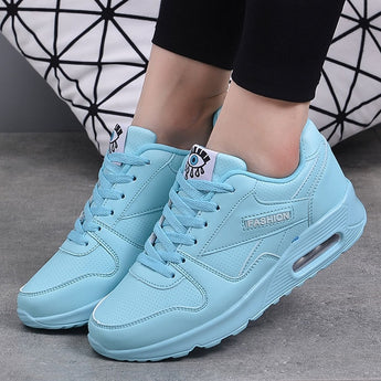 leer platform gemaklik skoene vroue tekkies dames ligte gewig MEY winter