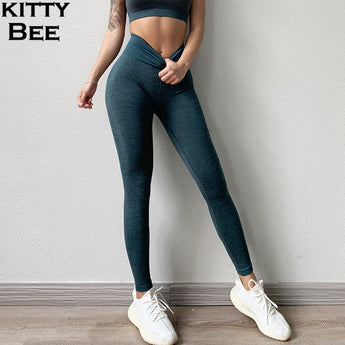 Mallas sin costuras de energía para mujer Fitness Yoga pantalones de cintura alta Leggings deportivos gimnasio Yoga Leggings entrenamiento femenino correr Pantalones deportivos