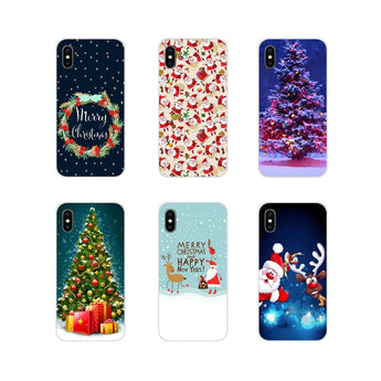 Nuevo Año Feliz Navidad Santa Claus funda suave para HTC One U11 U12 X9 M7 M8 A9 M9 M10 E9 además deseo 630, 530, 626, 628, 816, 820, 830