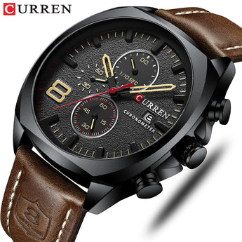 Reloj deportivo de moda CURREN 2019 vir hombre, relojes de cuarzo analógicos, reloj de pulsera multifunción militar, reloj de hombre