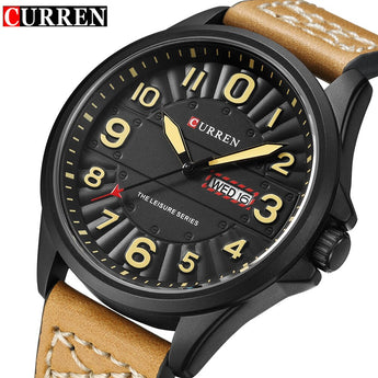 Relojes de cuarzo militares de lujo CURREN para hombre relojes deportivos militares analógicos casuales reloj de cuarzo reloj de pulsera para hombre