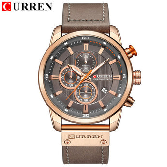 Relojes deportivos de cuero digitales analógicos CURREN para hombre, reloj militar de marca de lujo, reloj de cuarzo para hombre, reloj de cuarzo, reloj Masculino 8291
