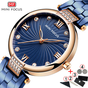 Relojes elegantes de acero inoxidable de marca famosa de lujo para Mujer, relojes de cuarzo para Mujer, 2019