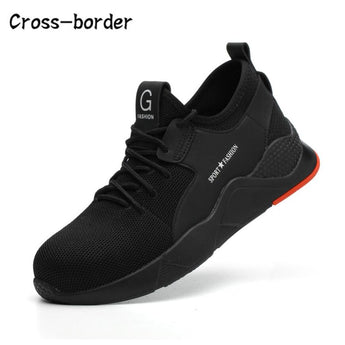 Men's Anti-smashing Safety Shoes Breathable Lightweight Safety Boots