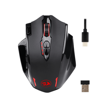 Redragon M913 Impact Elite Wired Wireless Gaming Mouse with 16 Programmable Buttons 16000 DPI Game Mice for Computer Laptop