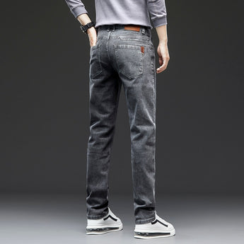 2022 Top Brand Best Price Comfort Straight Denim Pants Men&#39;s Jeans Business Casual Elastic Male High Quality Trousers