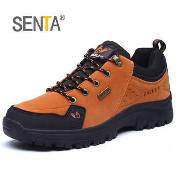 SENTA Otoño Invierno hombres senderismo zapatos mujeres ondeurdringbaar Trekking botas transpirables deportes montaña escalada zapatos talla grande 36-47