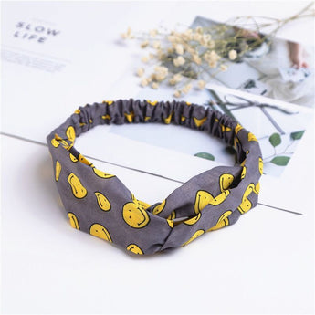 Fashion Women Girls Summer Bohemian Hair Bands Print Headbands Vintage Cross Turban Bandage Bandanas HairBands Hair Accessories