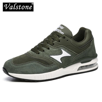 Zapatillas de cuero genuino Valstone para hombres verano otoño zapatos casuales aire respirable al aire libre zapatos para caminar verde rojo negro 4 colores