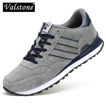 Zapatillas de cuero genuino de primavera para hombre Valstone 2019 zapatos antideslizantes de mocasines impermeables de deporte