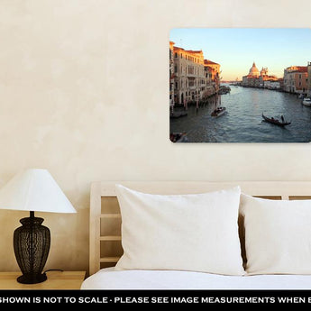 Metal Panel Print, Venesië Italië Grand Canal Basilicsantmaridellsalute Uitsig vanaf