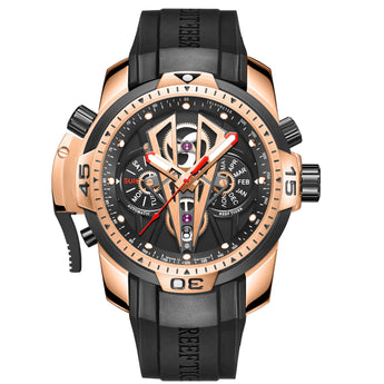 Reef Tiger Luxury Sport Men's Watch Luminous Top Mechanical Waterproof